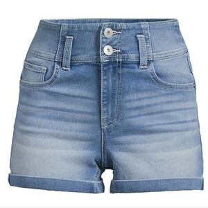 No Boundaries High-Waisted Light Blue Denim Shorts
